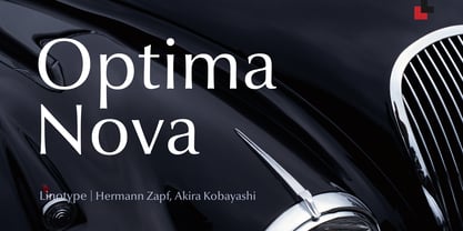 Optima Nova Font Poster 1